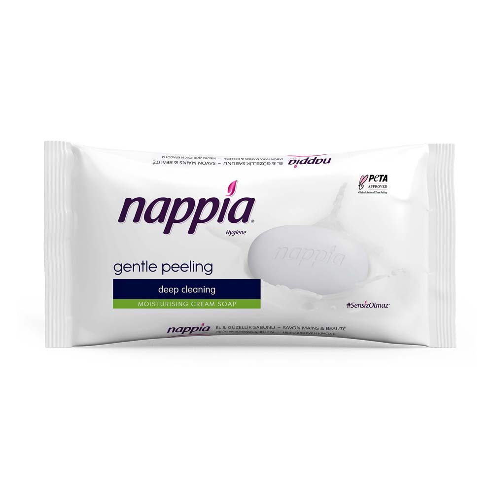 nappia-pro-v-cream-soap-gentle-peeling-deep-cleaning-green
