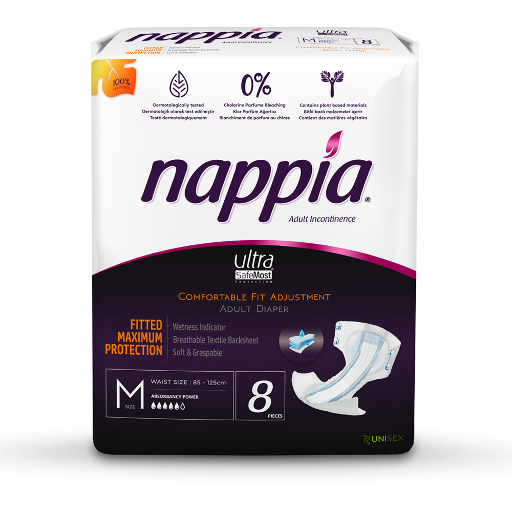 Thin clearance adult diapers